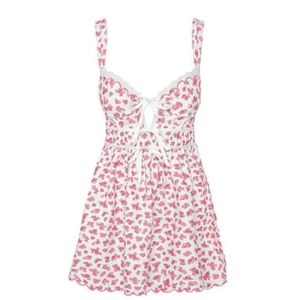 1023 NWT For Love and Lemons Baby Blooms Slip Dress Size XL